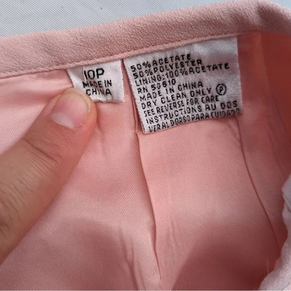 Vintage Baby Pink Pencil Skirt with Back Slit  - Woman's 10P Barbie - Picture 4 of 6